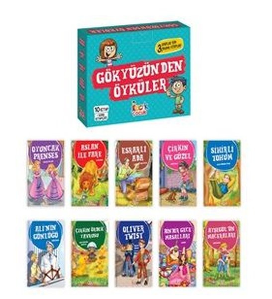 Gökyüzünden Öyküler Seti - 10 Kitap+ Soru Kitapçığı Takım | Bıcırık Yayınları