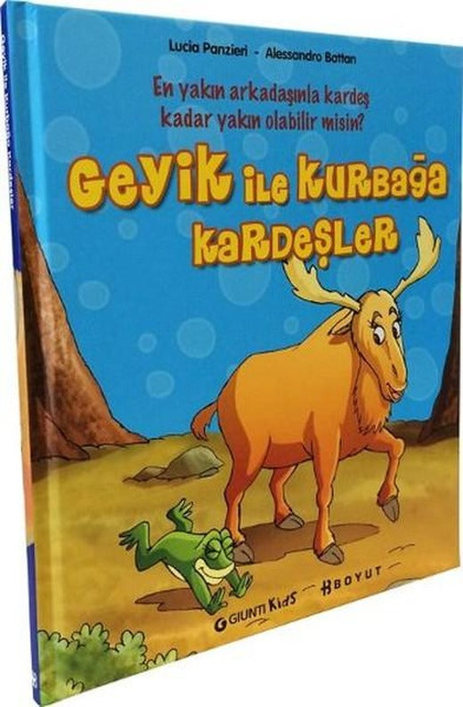 Geyik İle Kurbağa Kardeşler | Boyut Yayın Grubu - Çocuk Kitapları Dizisi (İnce Kapak)
