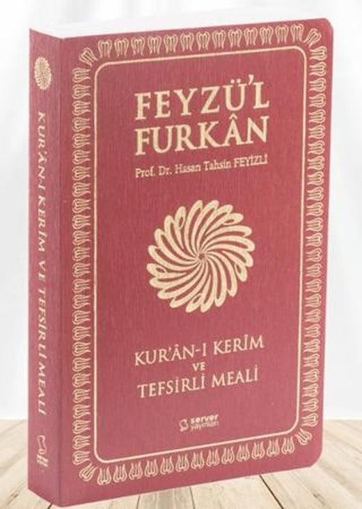 Feyzü'l Furkan Kur'ân-ı Kerîm ve Tefsirli Meali (Büyük Boy - Mushaf ve Meal - İNCE CİLT) BORDO | Server Yayınları (Ciltsiz)