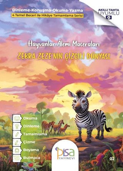 Zebra Zeze’nin Çizgili Dünyası | Pisa Yayınevi (Ciltsiz)