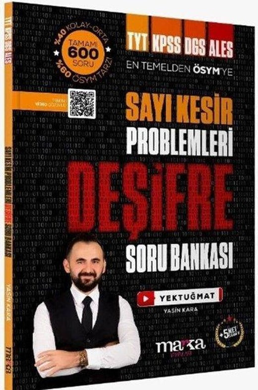 2025 En Temelden ÖSYM'ye Sayı Kesir Problemler Yektugmat Deşifre Soru Bankası | Marka Yayınları (İnce Kapak)