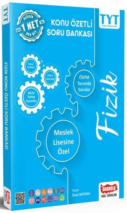 2022 TYT Fizik Konu Özetli Meslek Lisesine Özel Soru Bankası | Anadolu Okul Yayınları (Ciltsiz)