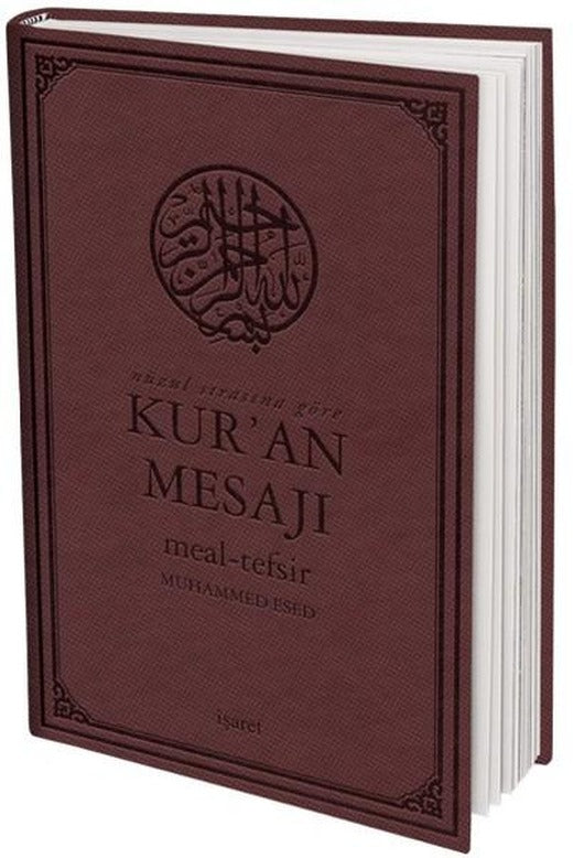 Kur'an Mesaji Meal-Tefsir Orta Boy Mushaflı-Arapça Metinli | İşaret Yayınları (Ciltli)