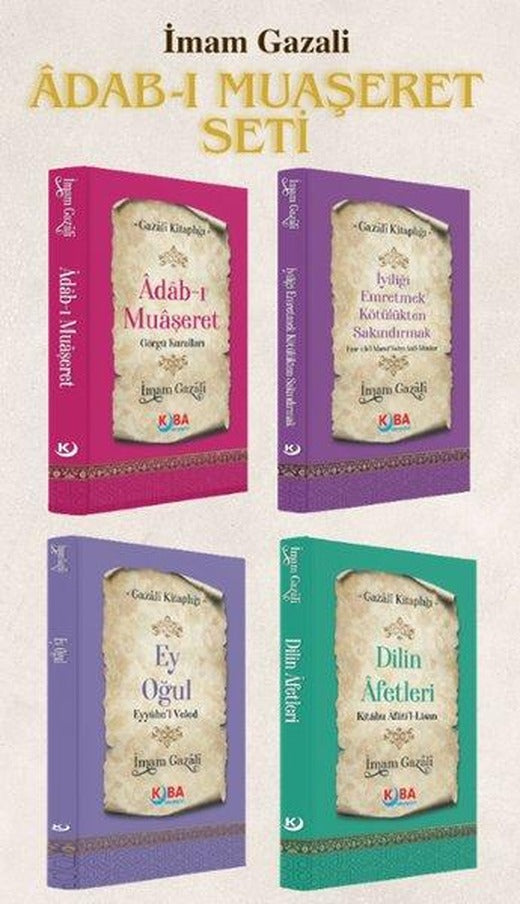 İmam Gazali Adab - ı Muaşeret Seti - 4 Kitap Takım | Kuba Yayınları (İnce Kapak)