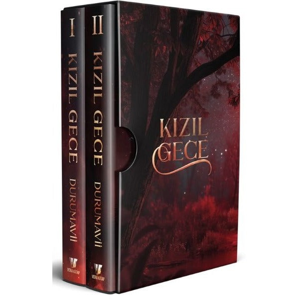 Kızıl Gece Seti - 2 Kitap Takım - Kutulu | Vera Kitap (Ciltli)