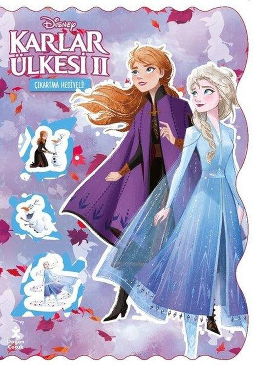 Disney Karlar Ülkesi 2 - Bol Bol Boya - Bol Bol Yapıştır Boyama Kitabı - Çıkartma Hediyeli! | Doğan Çocuk (İnce Kapak)