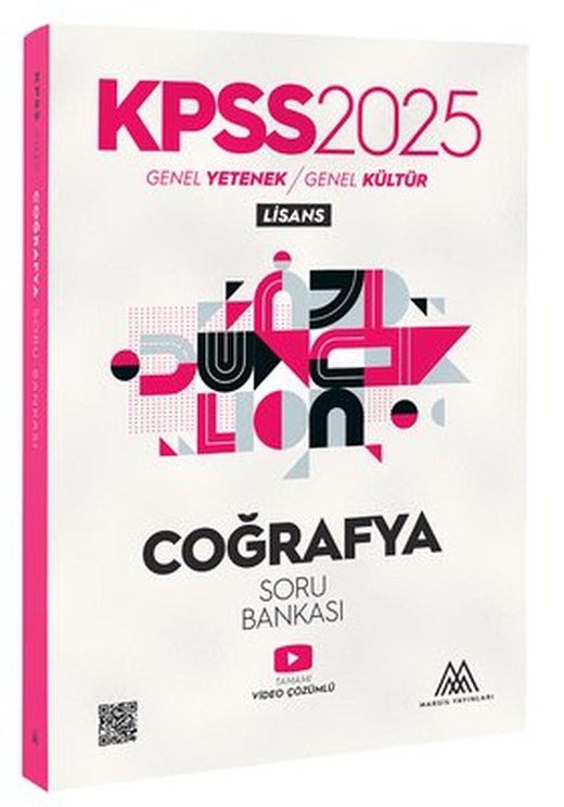 2025 KPSS Coğrafya Soru Bankası Genel Yetenek Genel Kültür Lisans | Marsis Yayınları (İnce Kapak)