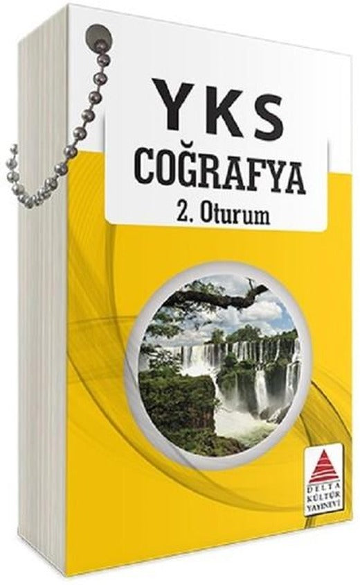 YKS 2.Oturum Coğrafya Kartları | Delta Kültür-Eğitim (İnce Kapak)