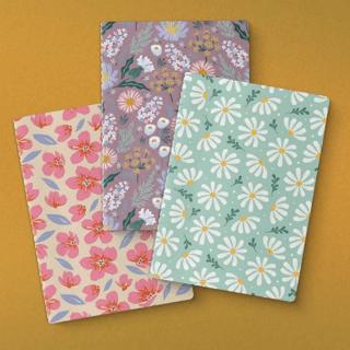 Çiçek Serisi 3'lü Defter Seti | Yeşilay Yayınları - Resim 1