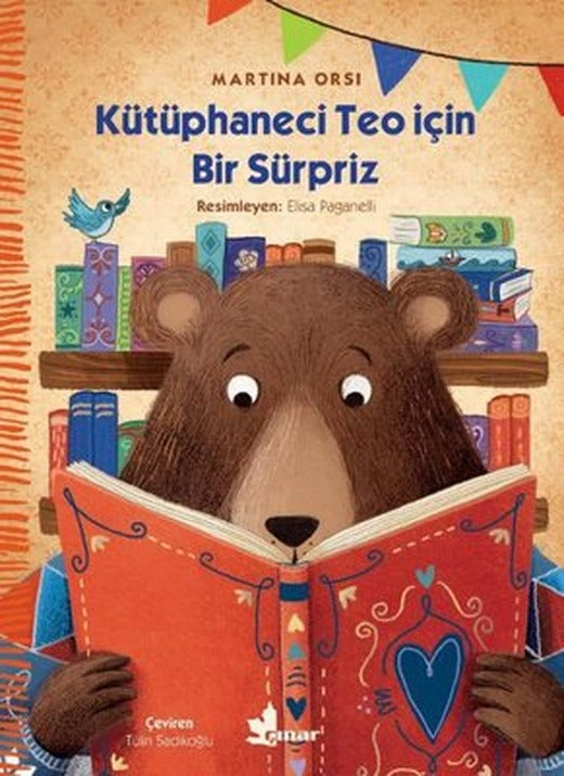 Kütüphaneci Teo için Bir Sürpriz | Çınar Yayınları (İnce Kapak)