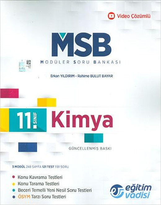 Eğitim Vadisi 11.Sınıf Kimya MSB Modüler Soru Bankası