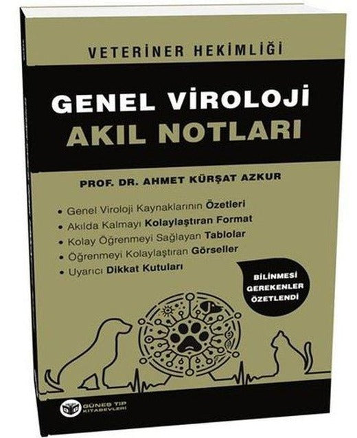 Genel Viroloji Akıl Notları - Veteriner Hekimliği | Güneş Tıp Kitabevleri (İnce Kapak)