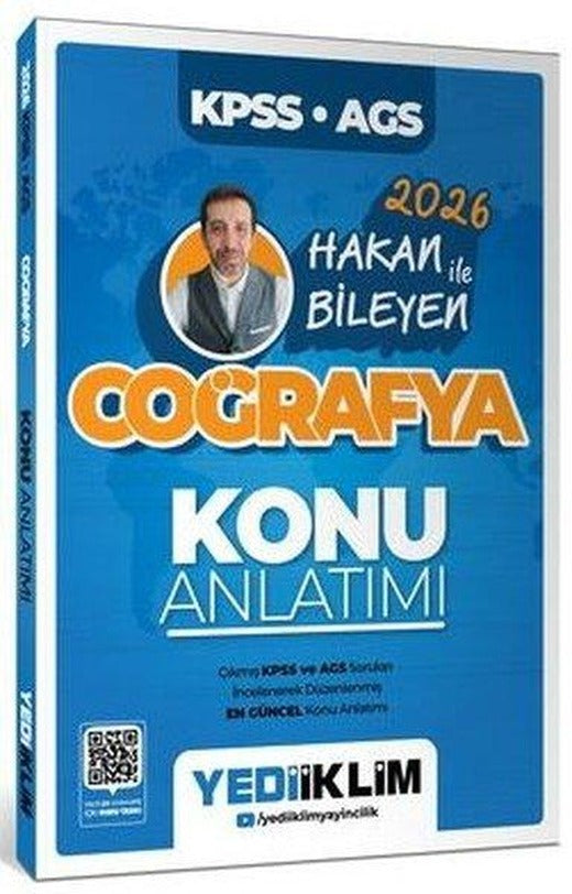 2026 KPSS AGS Coğrafya Konu Anlatımı  - Hakan Bileyen | Yediiklim Yayınları (İnce Kapak)