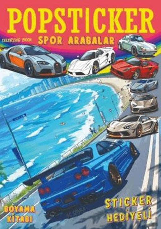 Popsticker - Spor Arabalar | Lama Toys (Ciltsiz)
