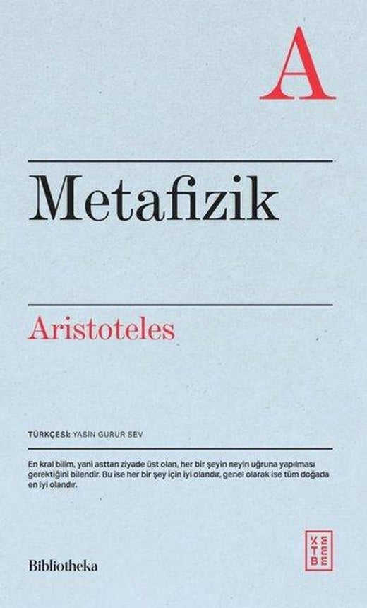 Metafizik | Ketebe (İnce Kapak)