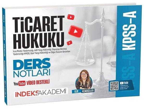 2026 KPSS A Grubu Ticaret Hukuku Video Ders Notları | İndeks Akademi (İnce Kapak)  - Resim 1