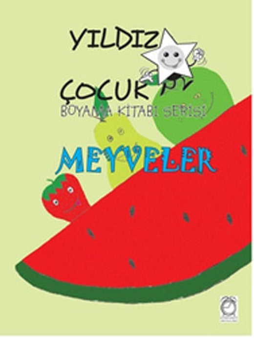 Yıldız Çocuk Boyama Kitabı Serisi 3 - Meyveler | Kitapsaati Yayınları