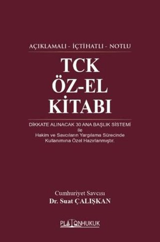TCK Öz-El Kitabı | Platon Hukuk (Ciltli)