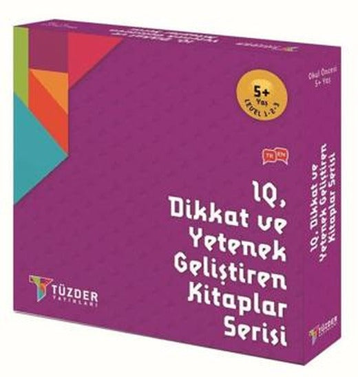 IQ Dikkat ve Yetenek Geliştiren Kitaplar Serisi Seti Level 1-2-3 (9 Kitap Takım) 5+ Yaş | TÜZDER Yayınları (Ciltsiz)
