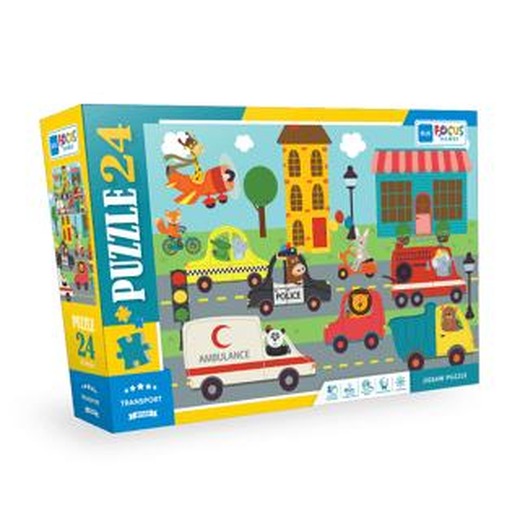 24 Parça - Transport (Taşıtlar) | Blue Focus Yayınları