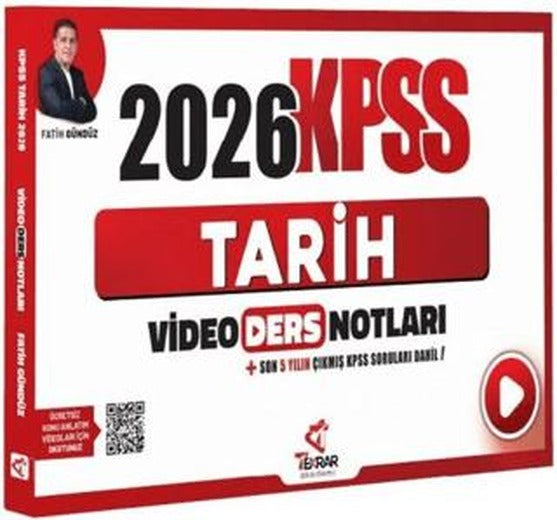2026 KPSS Tarih Video Ders Notları | Tekrar Akademi Yayınları (Ciltsiz)