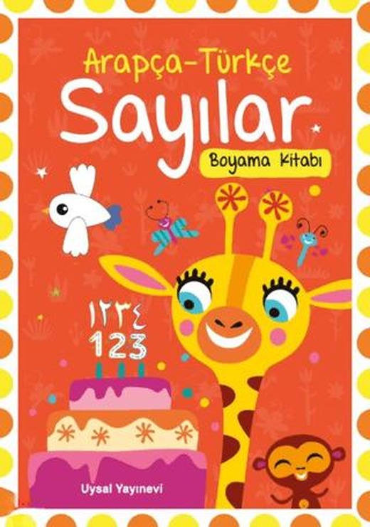 Arapça - Türkçe Sayılar Boyama Kitabı