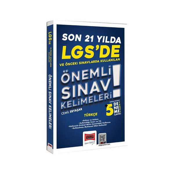 LGS'de Son 21 Yılda Çıkan Önemli Türkçe Sınav Kelimeleri | Yargı Yayınevi (Ciltsiz)