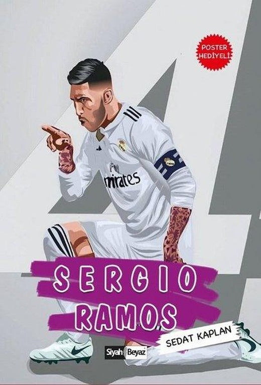 Sergio Ramos | Siyah Beyaz (İnce Kapak)