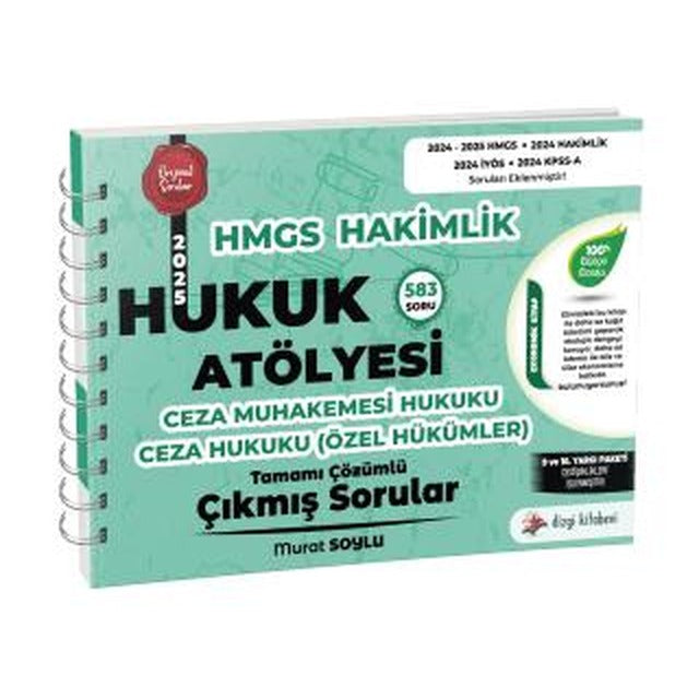 HMGS Hakimlik Hukuk Atölyesi Ceza Muhakemesi Hukuku Ceza Hukuku Özel Hükümler Tamamı Çözümlü Çıkmış Sorular | Dizgi Kitap (Ciltsiz)