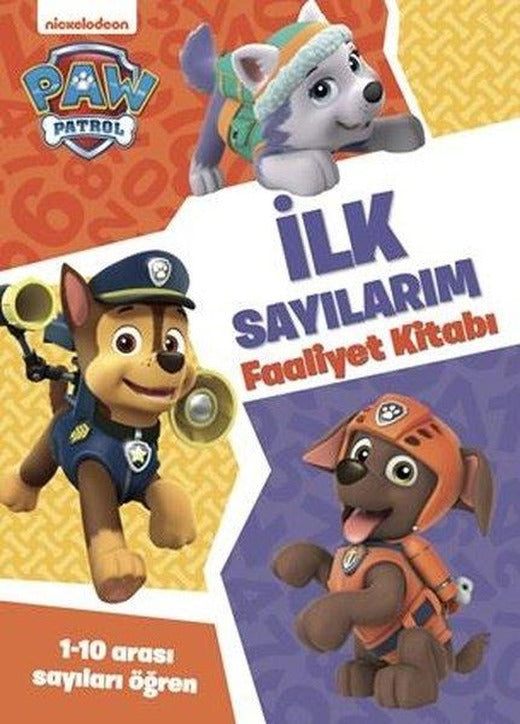 Paw Patrol - İlk Sayılarım Faaliyet Kitabı | Beta Kids (İnce Kapak)