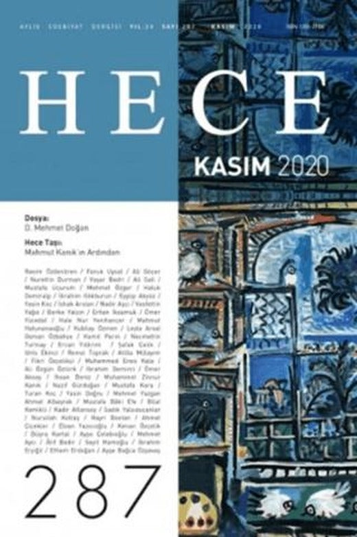 Hece Aylık Edebiyat Dergisi Sayı: 287 Kasım 2020 | Hece Dergisi (Ciltsiz)