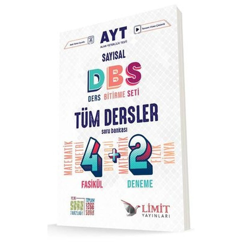2022 AYT Sayısal Ders Bitirme Seti Tüm Dersler Soru Bankası | Limit Yayınları (İnce Kapak)