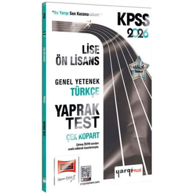 2026 KPSS Lise - Ön Lisans Genel Yetenek Türkçe Çek Kopart Yaprak Test | Yargı Yayınları (İnce Kapak)
