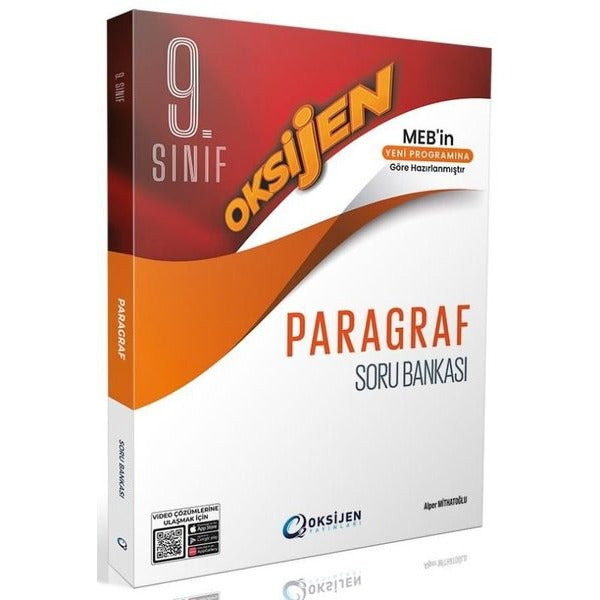 Oksijen 9. Sınıf Paragraf Soru Bankası | Oksijen Yayınları - Eğitim (İnce Kapak)