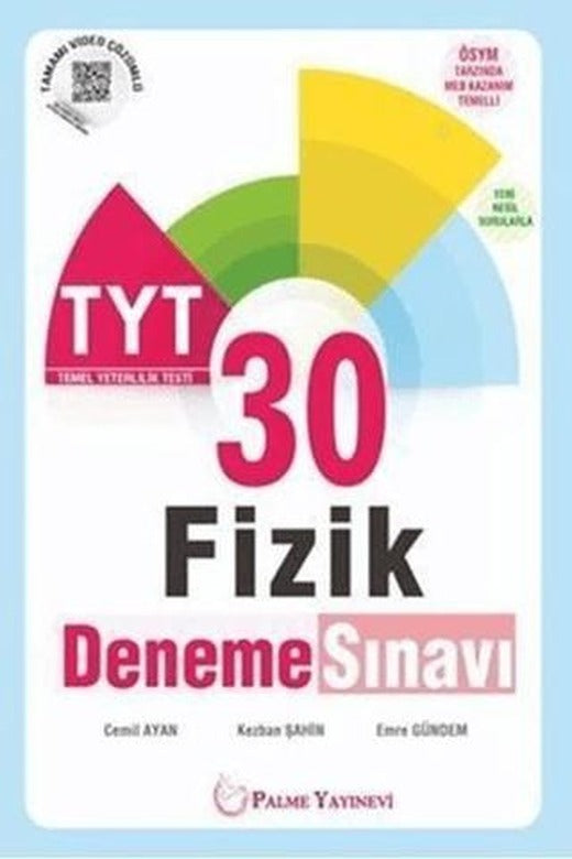 TYT 30 Fizik Deneme Sınavı | Palme Yayınları (Ciltsiz)