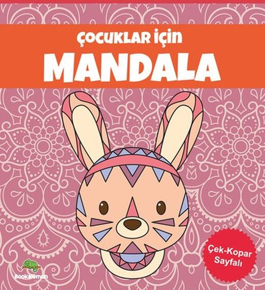 Çocuklar İçin Mandala - Pembe | Leopar Yayınları (İnce Kapak)