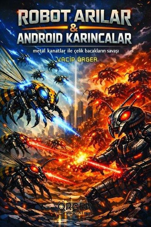 Robot Arılar & Android Karıncalar - Metal Kanatlar İle Çelik Bacakların Savaşı | Örger Yayınları (İnce Kapak)
