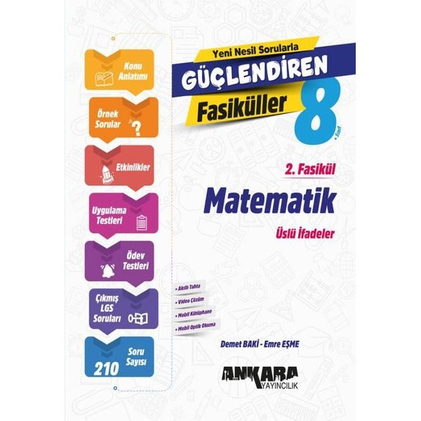 8. Sınıf Matematik Güçlendiren 2. Fasikül | Ankara Yayıncılık (İnce Kapak)