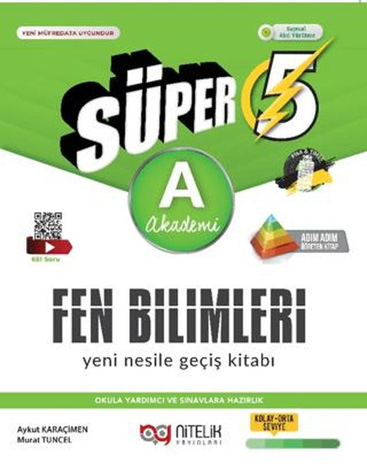 5. Sınıf Süper Fen Bilimleri Yeni Nesile Geçiş Kitabı (A)