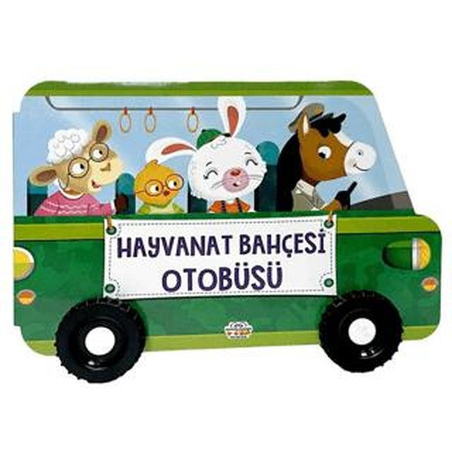 Hayvanat Bahçesi Otobüsü Tekerlekli Kitaplar