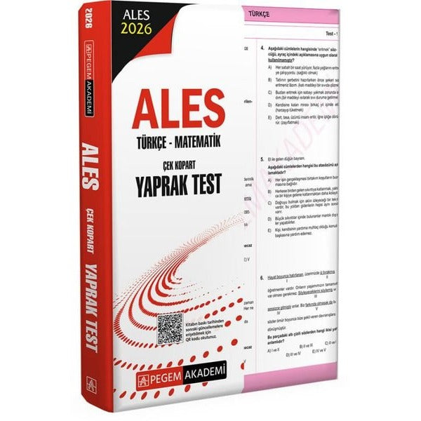 2026 ALES Türkçe-Matematik Çek Kopart Yaprak Test