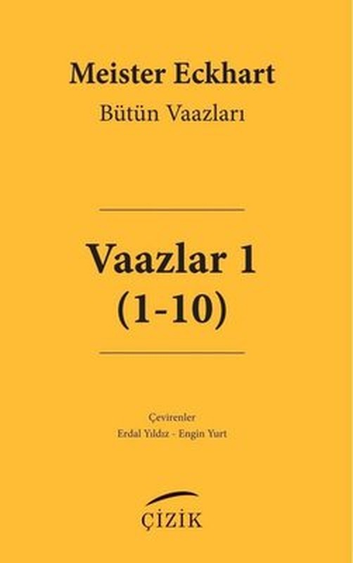 Vaazlar 1 (1 - 10) | Çizik Yayınları (İnce Kapak)