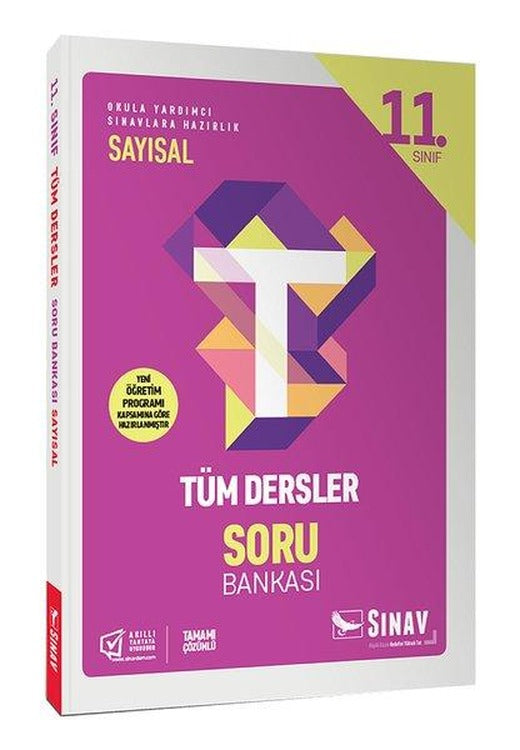 Sınav 11. Sınıf Tüm Dersler Sayısal Soru Bankası | Sınav Dergisi Yayınları (İnce Kapak)