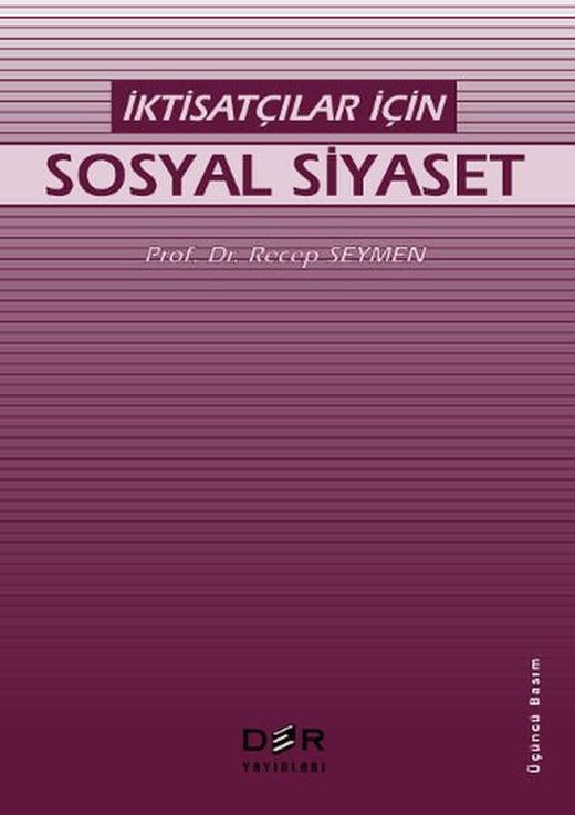 İktisatçılar İçin Sosyal Siyaset | Der Yayınları (İnce Kapak)