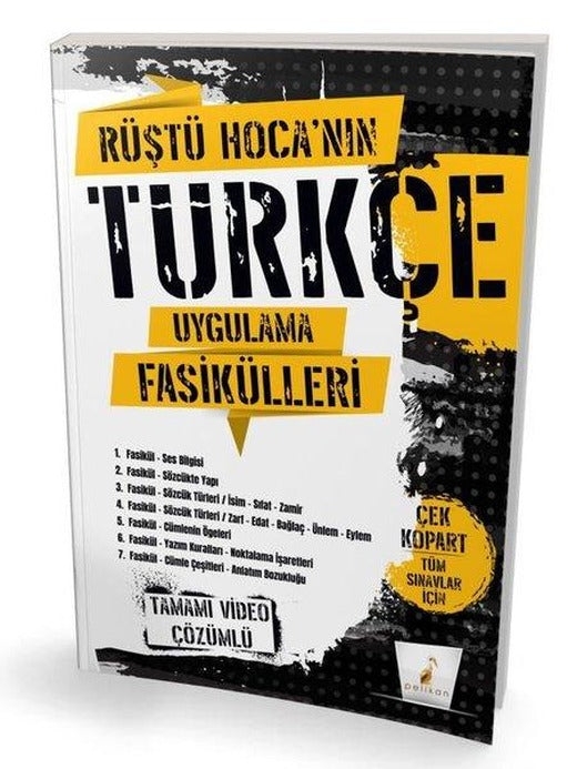 Rüştü Hoca'nın Türkçe Uygulama Fasikülleri Tamamı Video Çözümlü | Pelikan Yayınları (İnce Kapak)