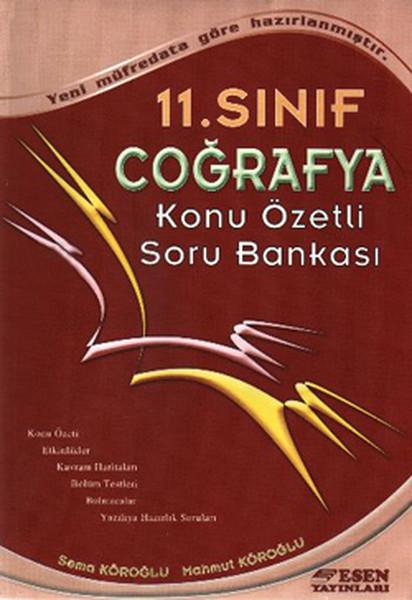 Esen 11. Sınıf Coğrafya Konu Özetli Soru Bankası | Esen Yayıncılık - Eğitim - Eğitim Dizisi (İnce Kapak)  - Resim 1