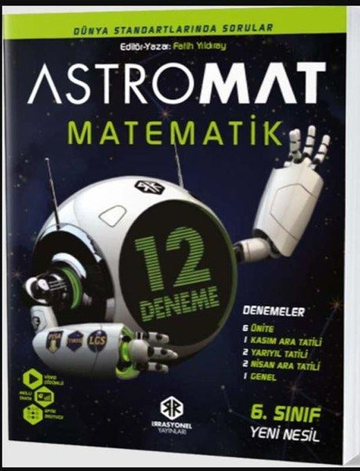 6.Sınıf Matematik Yeni Nesil 12 Li Deneme | İrrasyonel Yayınları (İnce Kapak)