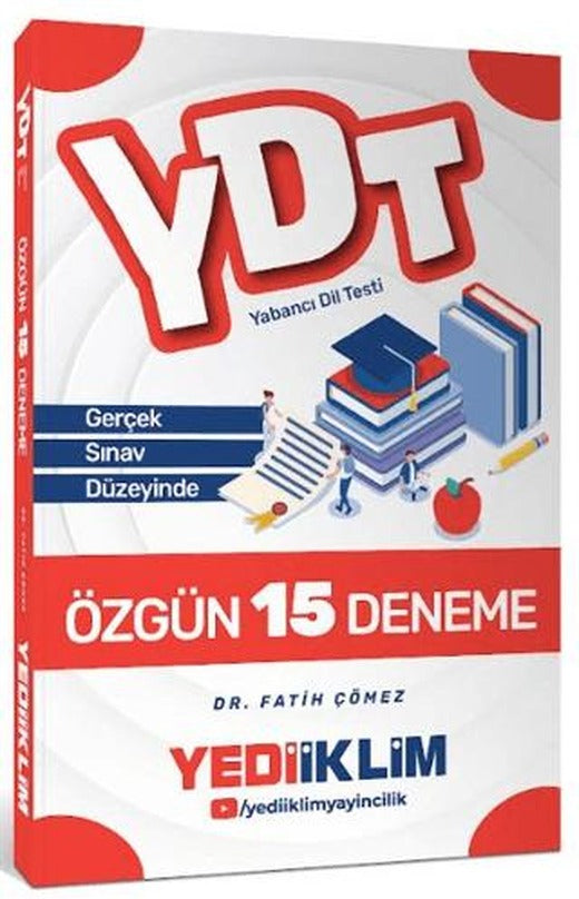 YDT 15 Özgün Deneme | Yediiklim Yayınları (Ciltsiz)