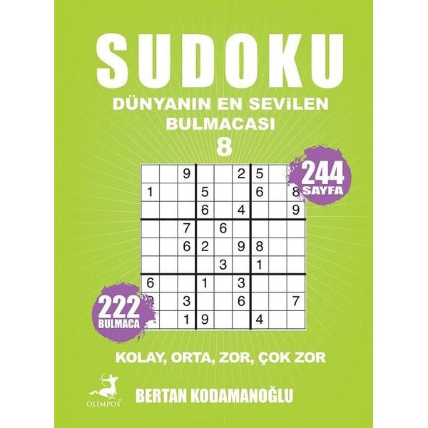 Sudoku 8 | Olimpos Yayınları (İnce Kapak)