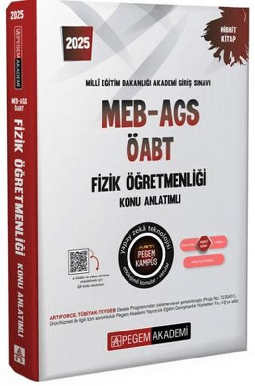 2025 MEB-AGS-ÖABT Fizik Öğretmenliği Konu Anlatımlı | Pegem Akademi Yayıncılık (Ciltsiz)